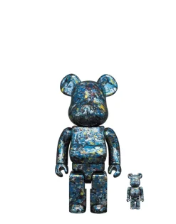 Be@rbrick Jackson Pollock Studio Chrome