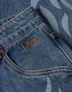 Flamepuzz Relaxed Denim Pants